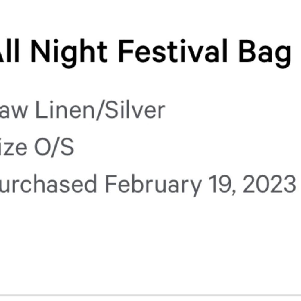 Lululemon All Night Festival Bag
Micro 2L Raw Linen/Silver - Picture 5 of 5